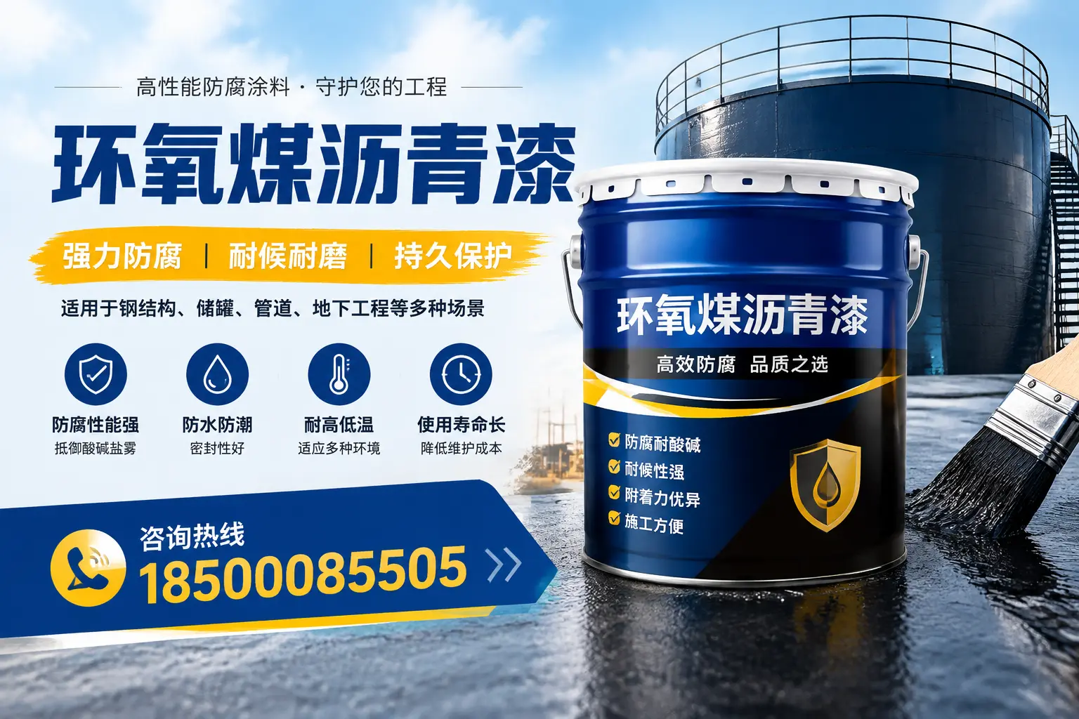环氧煤沥青漆在工业中的应用,遂宁企业的选择
